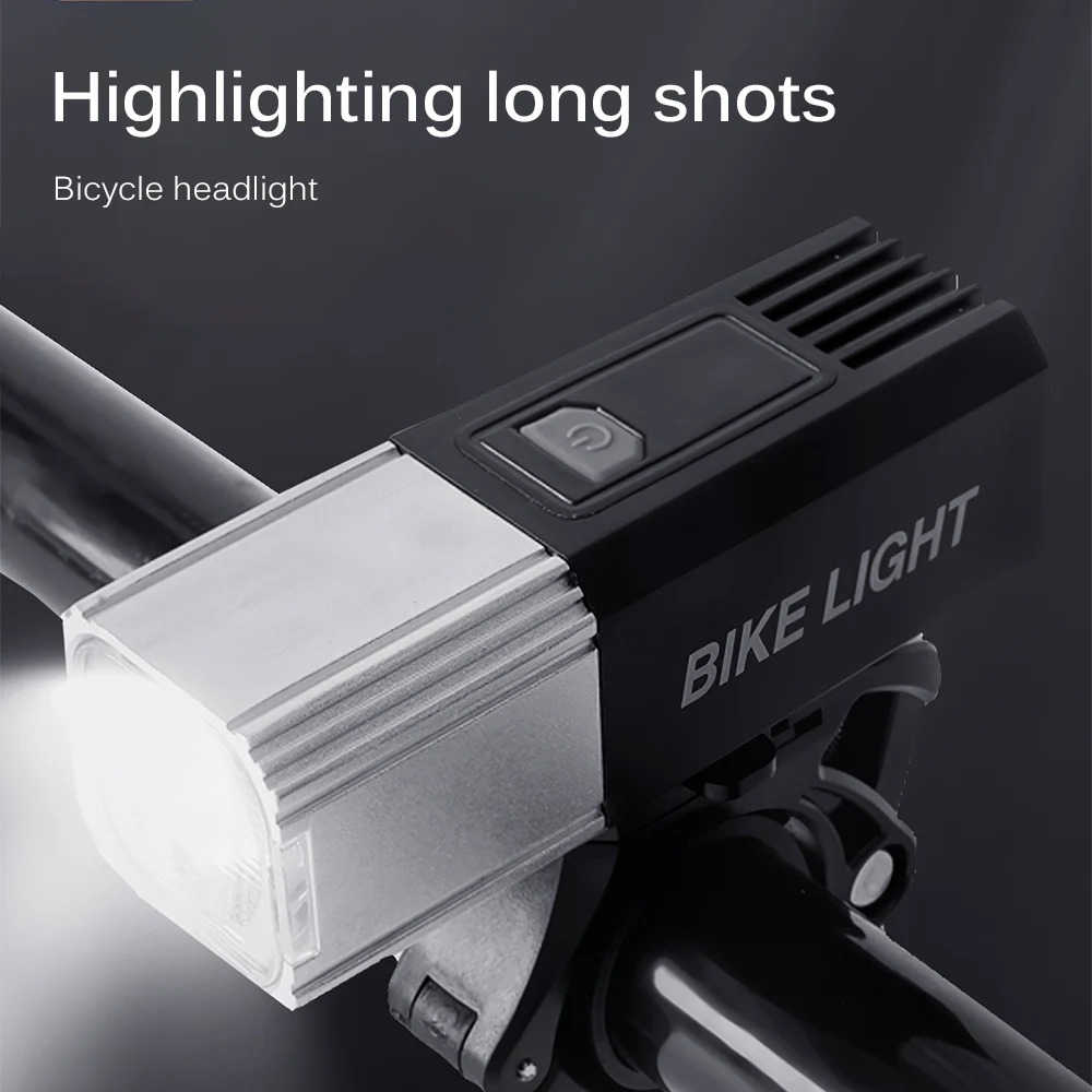 

Mountain Cycle Front Back Headlight Lamp Flashlight Bicycle Headlight USB High-Brightness Glare Bike Riding Equipment Mountain