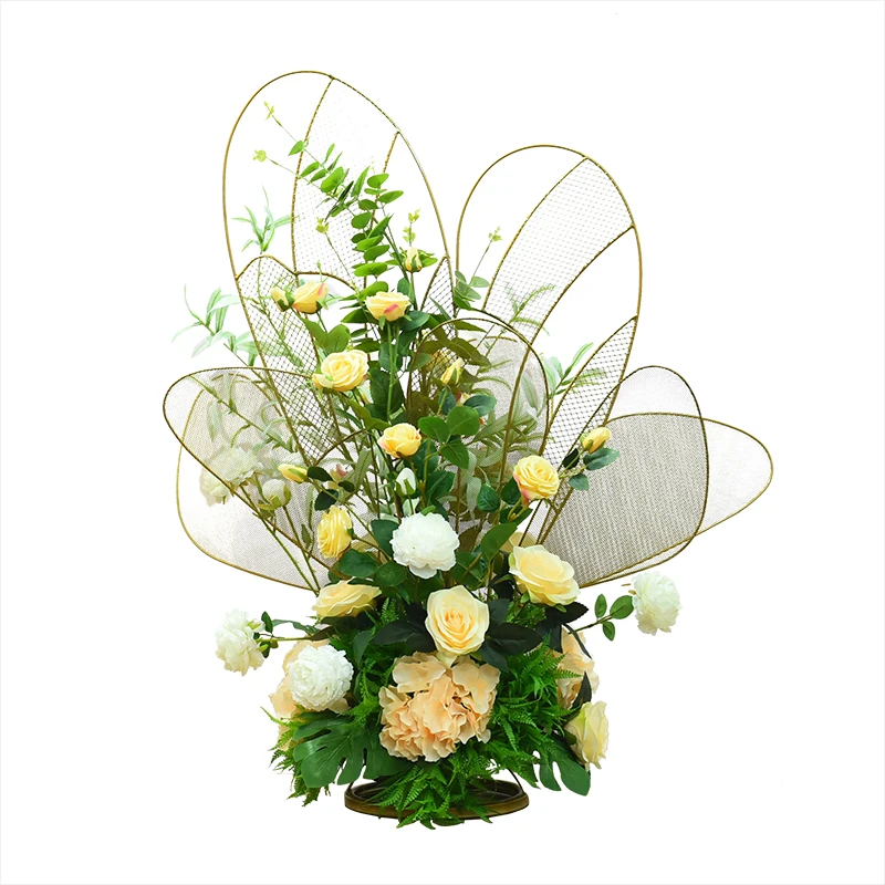 Искусственный шелк Бабочка цветы любви Центральные элементы для свадьбы