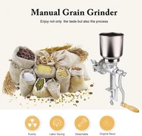 manual corn grinder flour maker wheat grain nut mill grinder crusher cast iron home kitchen tool