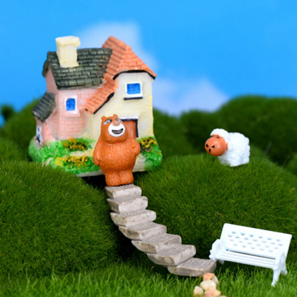 Мини лестница шаг искусственный Ландшафтный изгиб прямой мост Фея Украшения