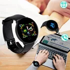 Мужские умные часы, женские спортивные умные часы с шагомером для Android IOS, Круглый Bluetooth фитнес-трекер, женские часы с тонометром