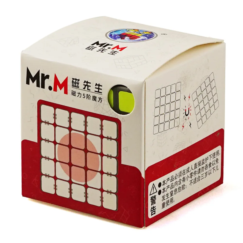 ShengShou Mr. M 5x5x5 Магнитный Магнит многоцветный безопасный ABS волшебный куб