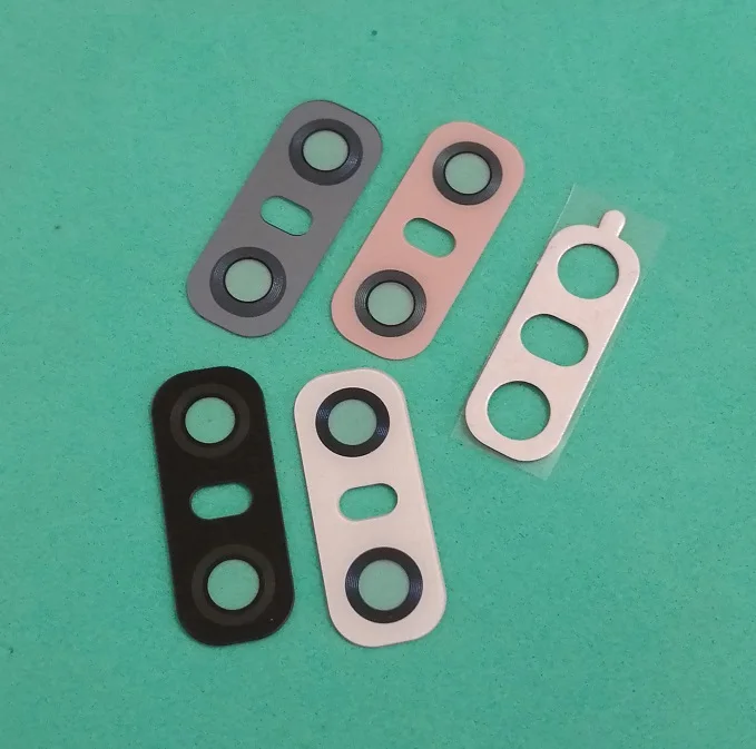 100 шт./лот Новый черный Задний тыловой объектив камеры стеклянная крышка с