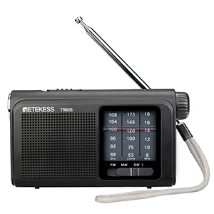 Retekess TR605 3 полосы FM/MW/SW портативный радио с перезаряжаемой батареей супер яркий светодиодный фонарик для аварийного освещения