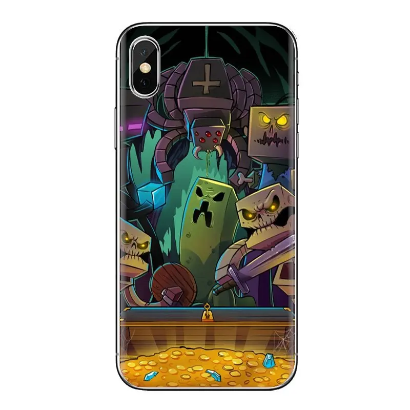 Прозрачный чехол из ТПУ для Huawei P Smart Y6 P8 P9 P10 Plus Nova P20 Lite Pro Mini 2017 SLA-L02 SLA-L22 2i Mojang Minecraft |