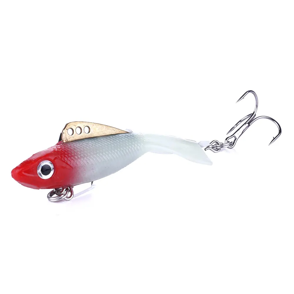 

Hengjia 1pcs 6.5cm 19g Winter Fishing Lure Sinking Soft Bait VIB Lead Bait Ice Fishing Tackle