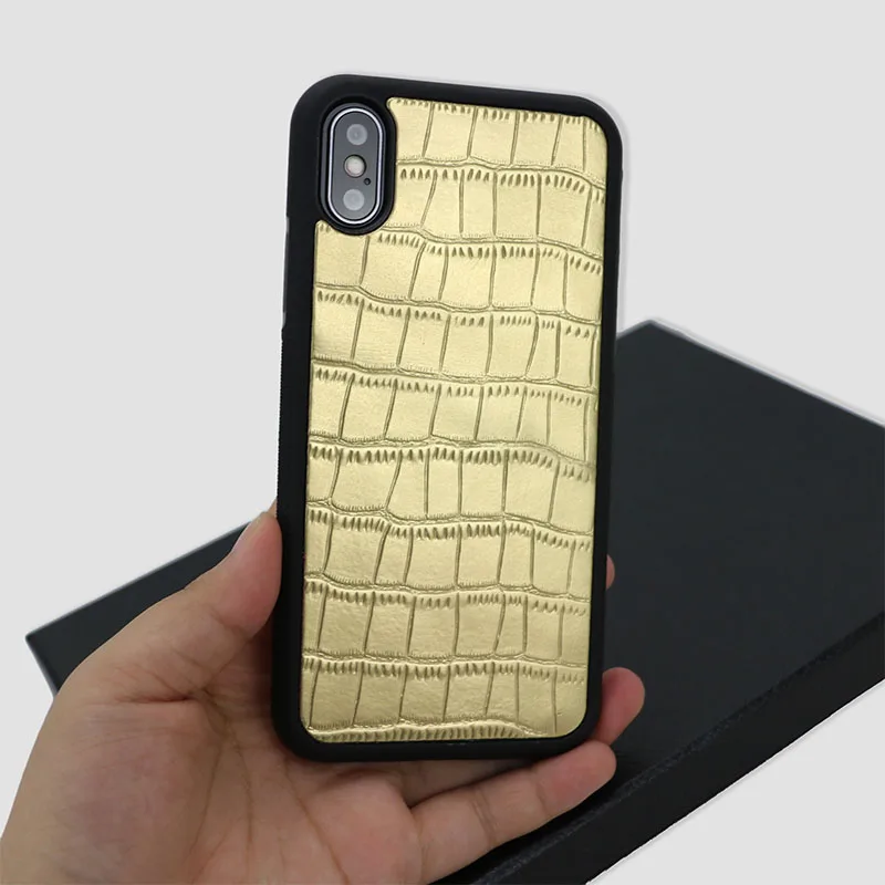 gold color case Металлический цветной крокодиловый узор держатель для карт для мужчин и женщин кожаный чехол для кредитных карт ID держатель для карт кошелек с отделением для монет - Цвет: gold color case