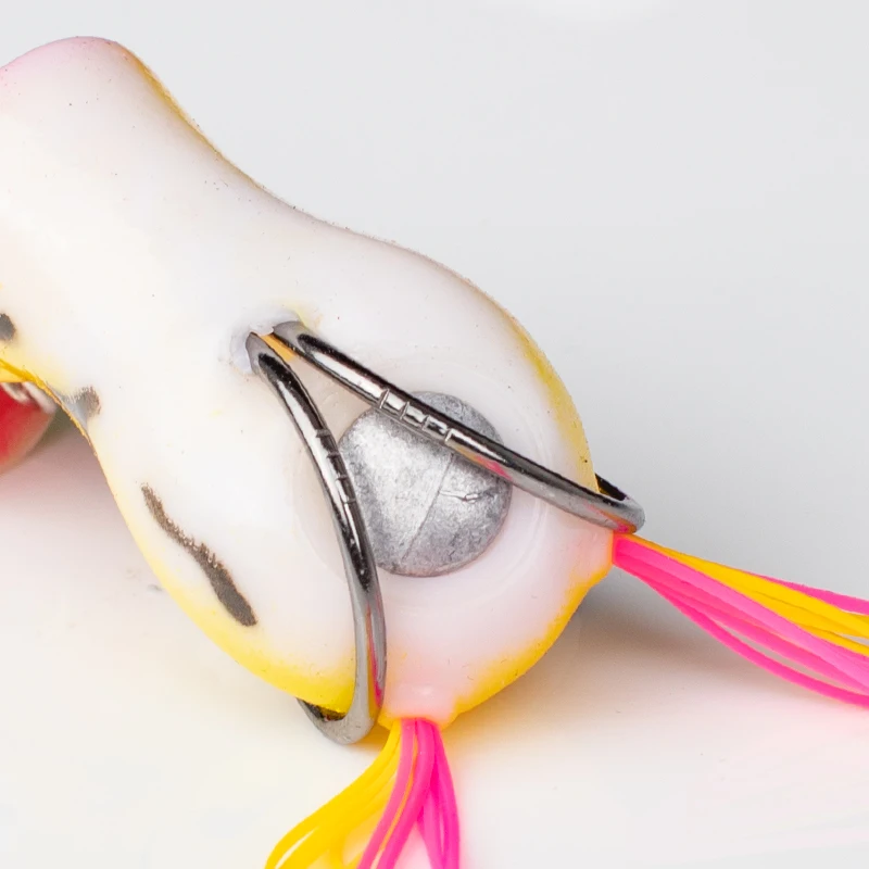 OBSESSION прыжок Лягушка приманка жесткая поппер приманки силиконовая с юбкой