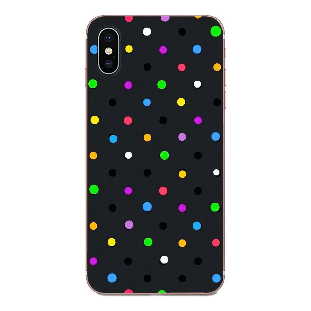Черно белый милый в горошек для Apple iPhone 4 4S 5 5C 5S SE 6 6S 7 8 11 Plus Pro X XS Max XR мягкий чехол из