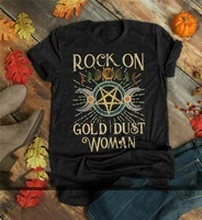 rock on gold dust woman shirt vintage goddess shirts stevie nicks t shirts full figured tee shirt