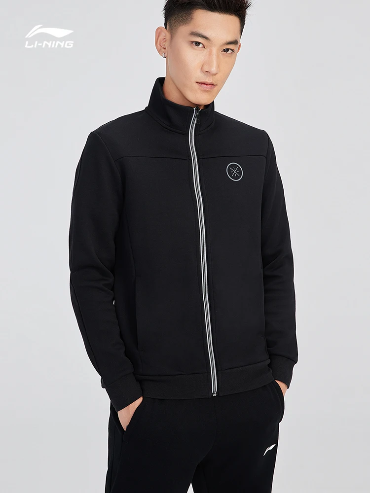 Li-Ning Wade Series Sweater Regular Fit 66% Polyester 34% Cotton Zipper Closure LiNing Sport Hoodie Tops AWDN905 COND18 |