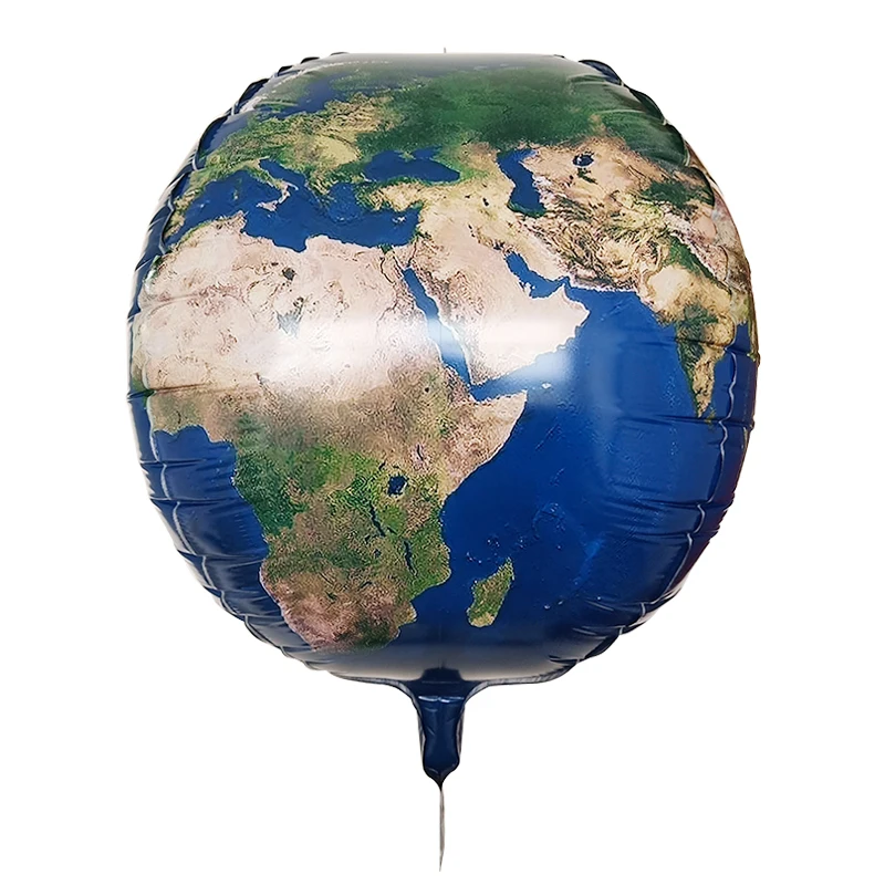 20 штук 22 дюймов 4D стереоскопический воздушный шарик из фольги в форме земной шар