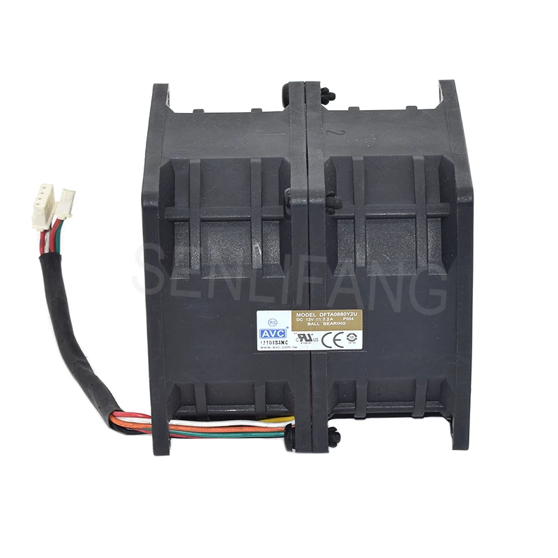 Для оригинальной DFTA0880Y2U 7.2A 8080 8 см наддувом утра-сильный вентилятор 12V