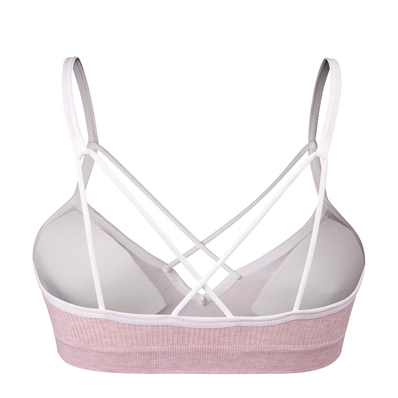 Спортивный бюстгальтер VEQKING для фитнеса женский бега и йоги бесшовный спортивный