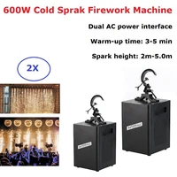 2pcslot 600w cold spark firework machine dmx control fountain fireworks wedding machine hanging spark machine party night club