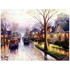 Круглаяквадратная дрель 5D алмазная картина домик мечты рукоделие Diy Алмазная вышивка пейзаж мозаика подарок домашний декор