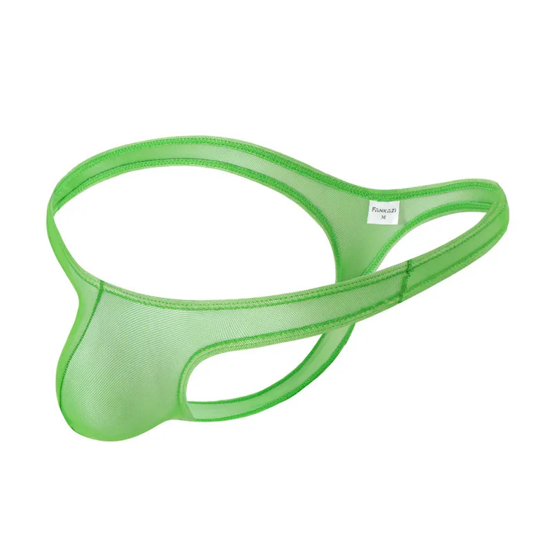 6PCS Men's Underwear Thongs G-string  Low Rise Sexy Lingerie See Through Mesh Penis Pouch Hombre Panties Transparent Underpants