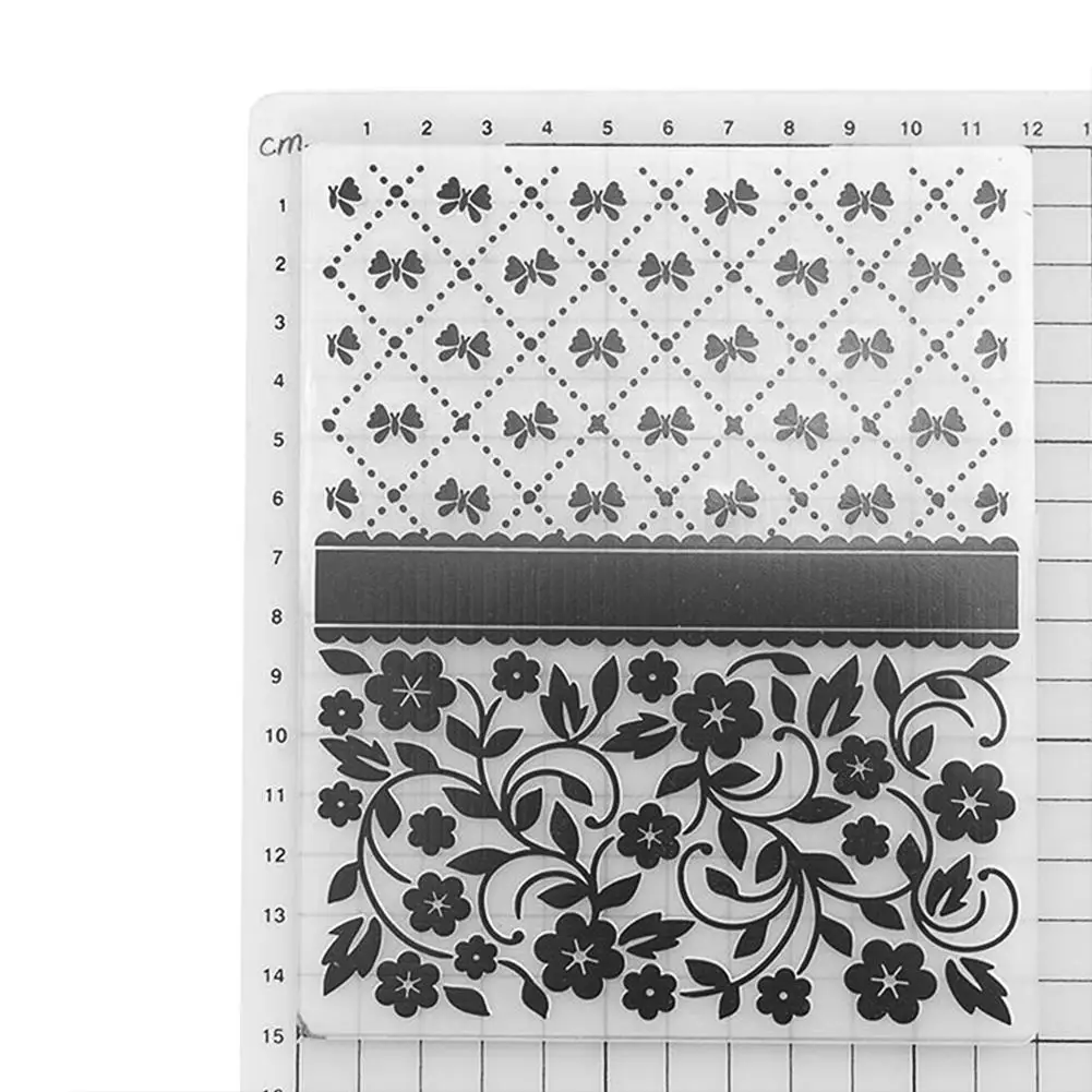 Цветок Бабочка печать DIY Скрапбукинг пластиковый тиснение шаблон папка трафарет