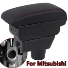 Подлокотник для Mitsubishi Mirage Space Star, детали интерьера, детали для подлокотника автомобиля, центральный контейнер для хранения USB, светодиод 2014-2018