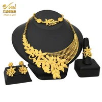 aniid indian jewelry sets gold color african necklace earrings bracelet ring set bridal nigerian wedding dubai jewellery gifts