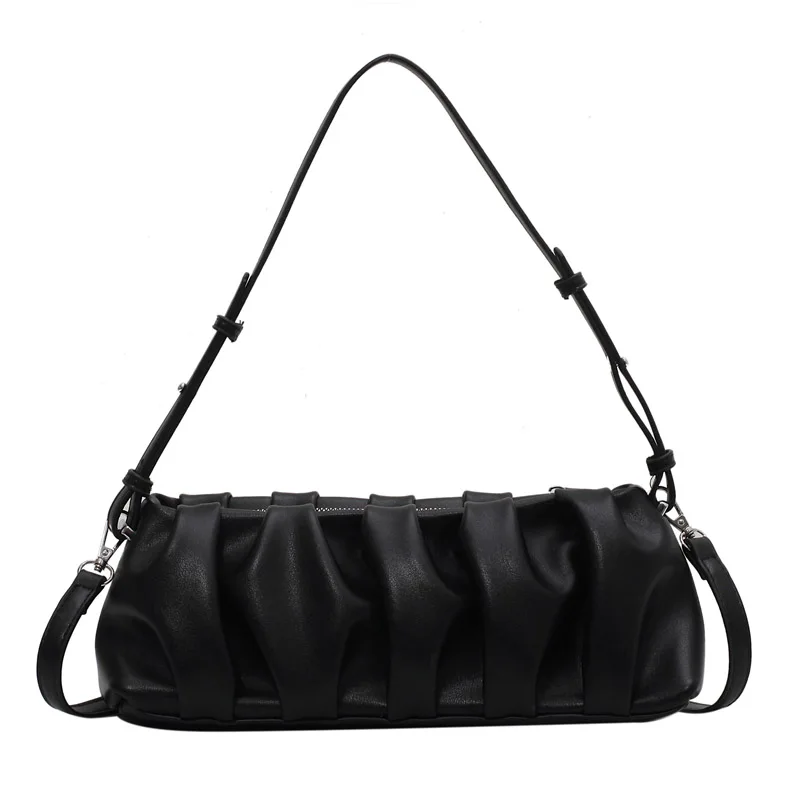 

Luxury Women Bag Solid Color Leather Crossbody Bags High Quality French Style Shoulder Bag Minimalist Summer Lady Shoulder Purse