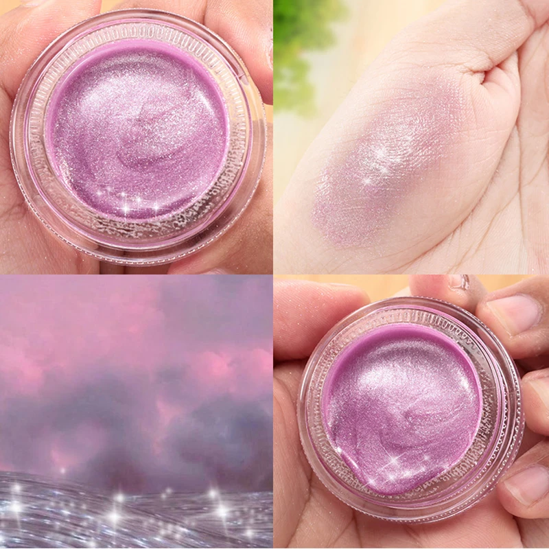Блестящие жидкие тени для век гель желейные корейские мерцающие монохромные