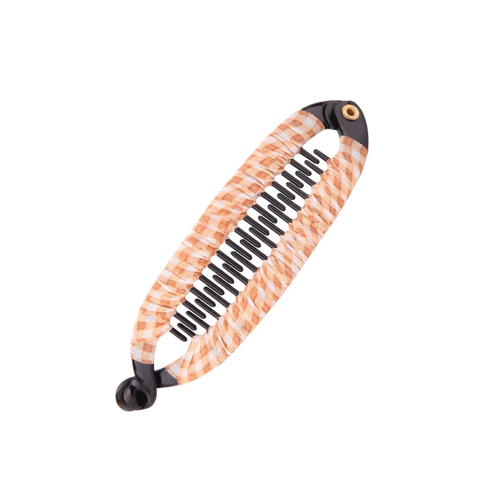 Женский зажим для волос ACC68 в форме рыбы с принтом заколка банан заколки из ткани
