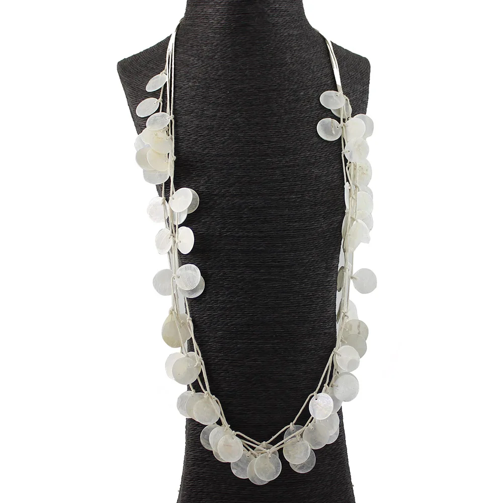 Ожерелье с подвеской в виде шарика длинное ожерелье ручной работы этническом