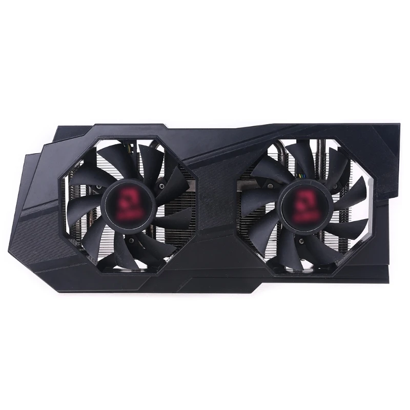 

2021 New AMDRX570 RX580 RX588 chip graphics cooling fan with shell, RX570 580 GPU cooling panel Graphics Card Cooler Fan