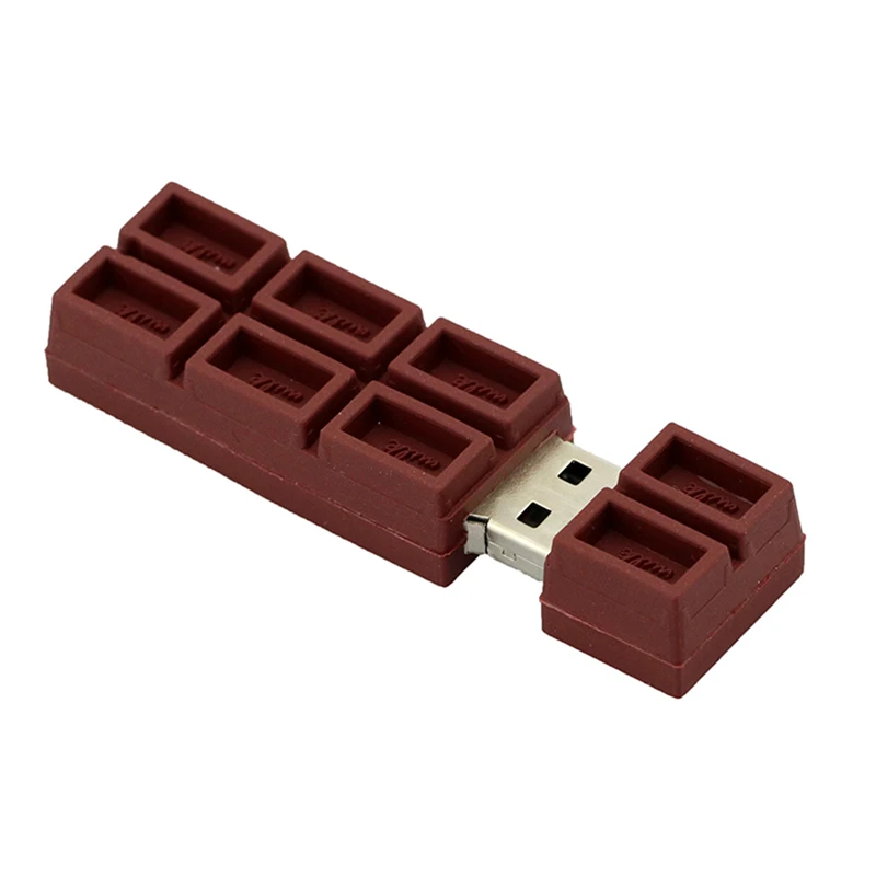 Прекрасный силиконовый шоколадный USB флеш-накопитель 32GB love Sweet Pendrive memory stick 256GB 128 32 64 8 16 4 gb Флешка USB2.0 подарок