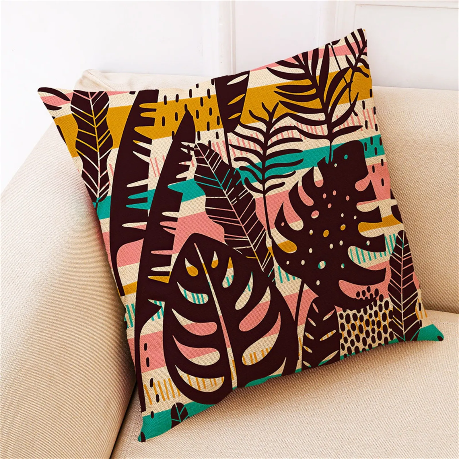 Домашний декор Чехлы красивое растение серии Подушка Чехол деко Гостиная