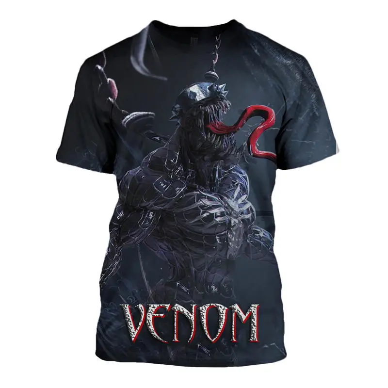 2019 летняя футболка модные футболки 3D мужские с принтом Venom уникальные Забавные