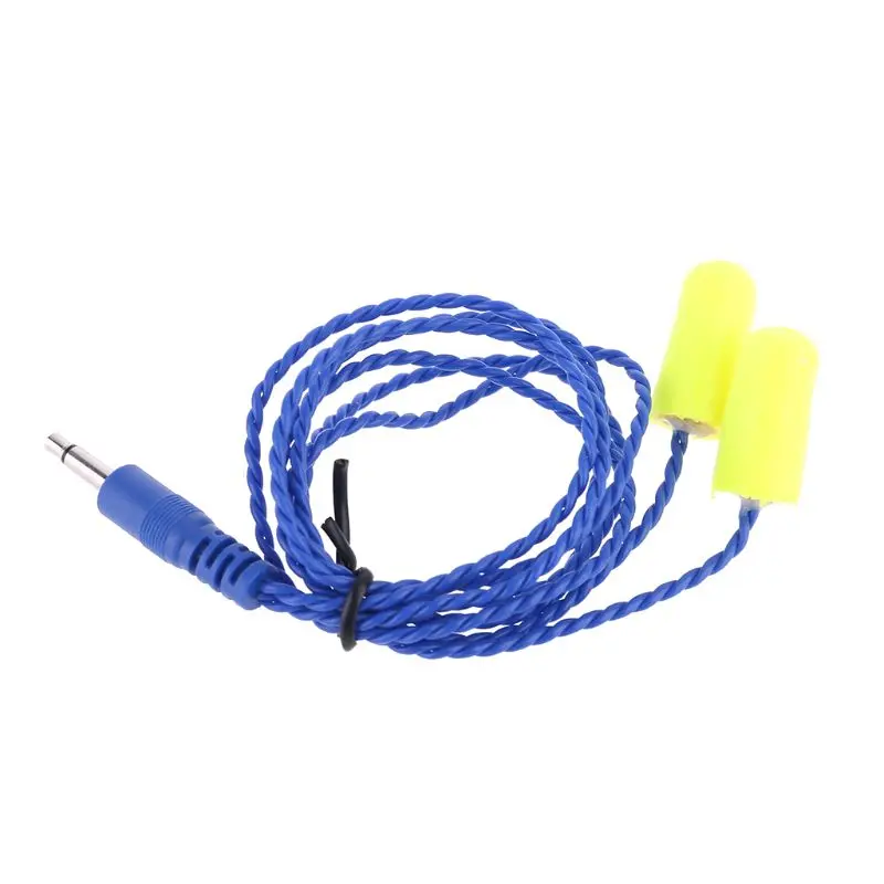 

3.5mm Radio Noise Cancelling Foam Earbuds Mono Racing Speaker Headset Cable Line 95AD