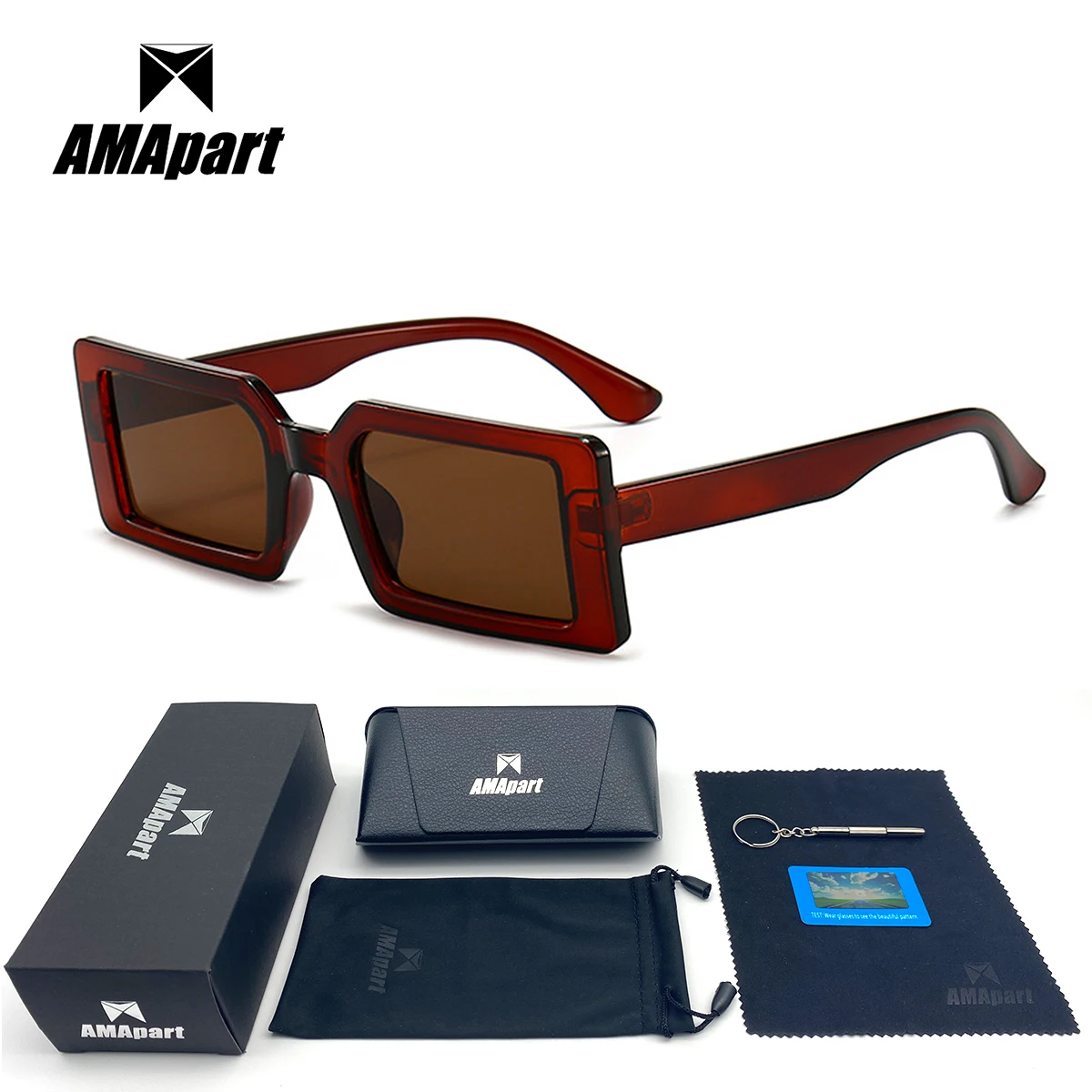 

AMApart High Quality Polarized Sunglasses For Men Women Driving Fishing Sports Outdoors UV400 Protection Anti-Glare