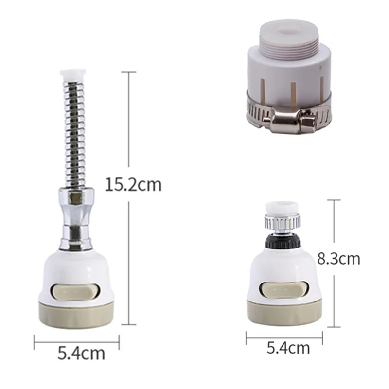 

Faucet Extender Booster Shower 360 Rotatable Bathroom Kitchen Gadget Water Filter Nozzle Saving Anti Splash Water-tap