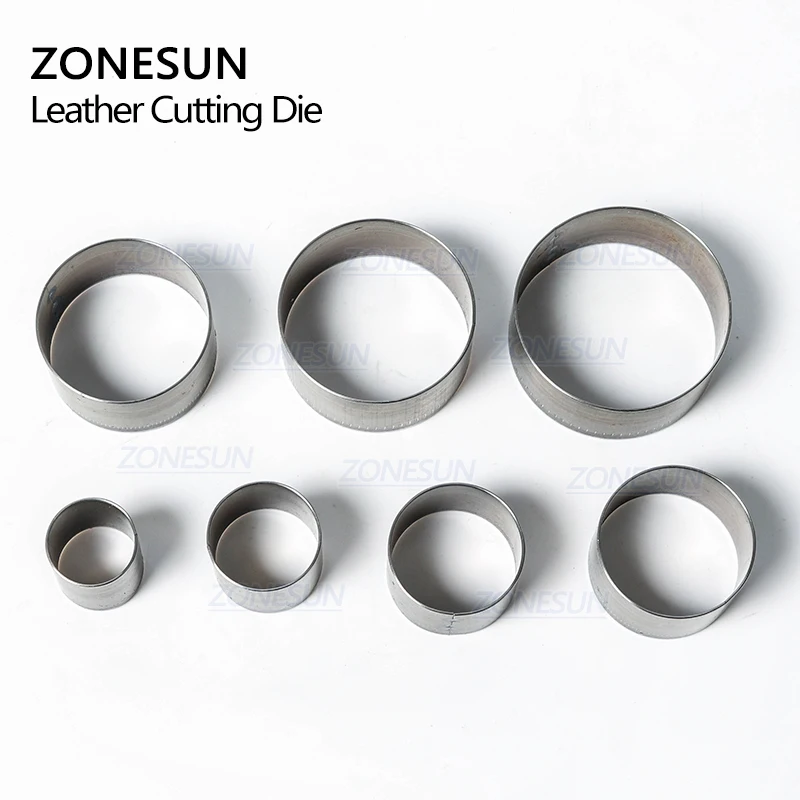 Штамп ZONESUN из цельной стали для резки кожи штамповочный стальной лист 20/25/30/50 мм