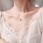 Женское колье с цепочкой до ключицы, из серебра 925 пробы