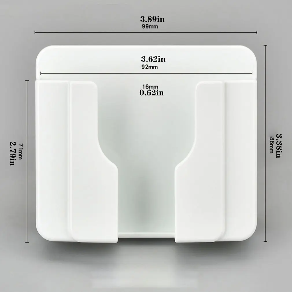 

Wall Hanging Mobile Phone Holder Remote Control Durable Lightweight Holder Hard And Durable Paste Type Holder