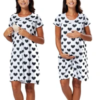 fashion new pregnancy pajamas cotton soft lactation breastfeeding nightgown sleepwear for pregnancy women s 2xl size