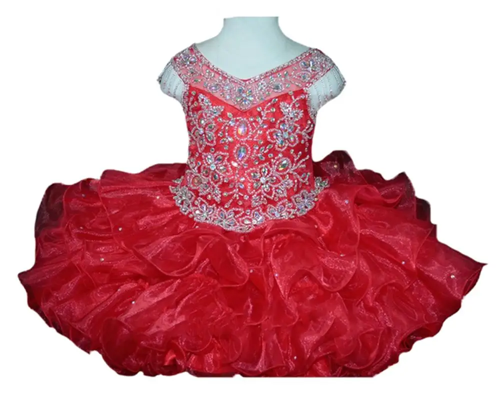 2019 рождественские детские мини платья с V-образным вырезом для малышей маленьких