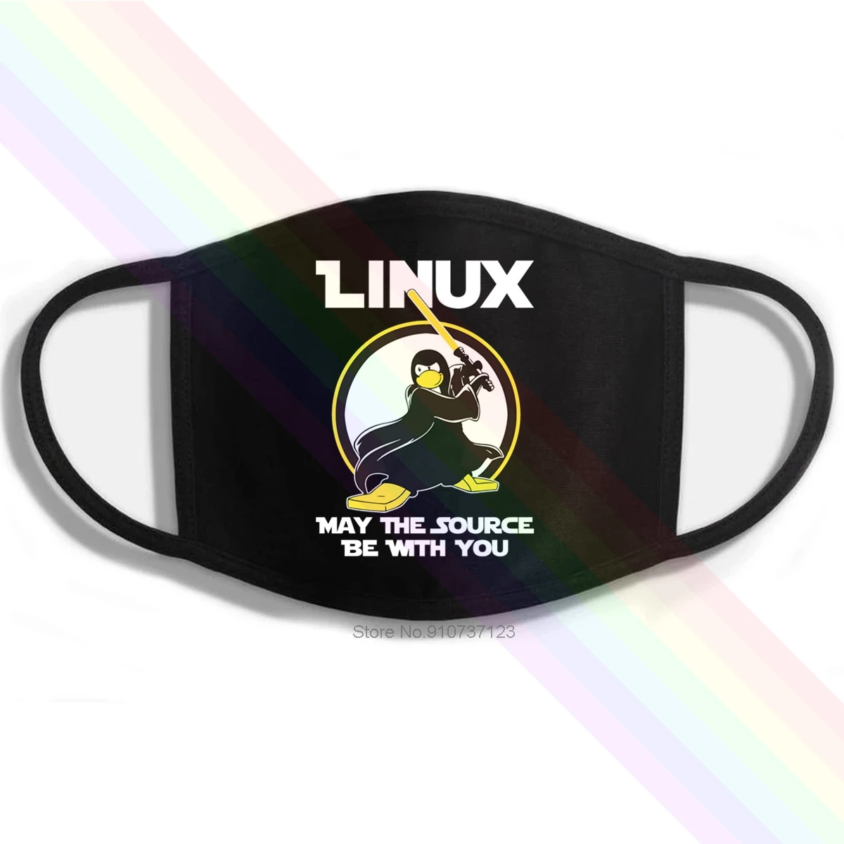 Linux May The Source Be With You Printing Washable Breathable Reusable Cotton Mouth Mask | Аксессуары для одежды