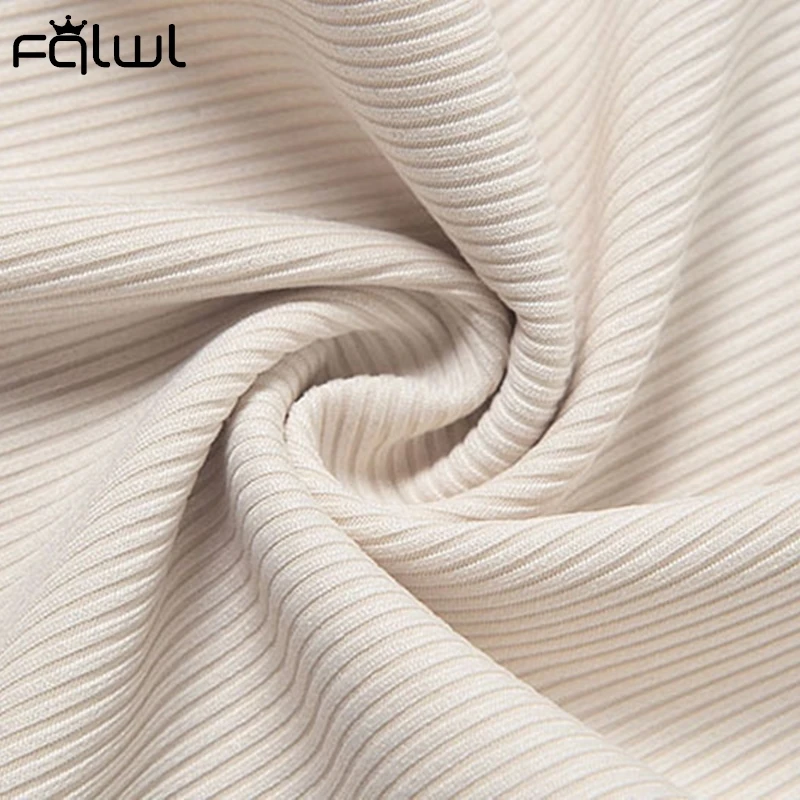 

FQLWL Sexy Sleeveless Halter Backless Crop Top Outfits Women Bodycon Ribbed Hollow Out 2 Two Piece Set Ladies Solid Matching Set