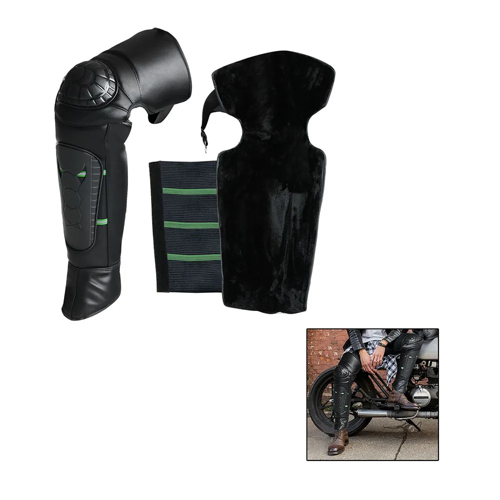 2 шт. мотоциклетные зимние ветрозащитные теплые наколенники с защитой от холода и