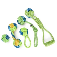 puppy dog cotton rope knot ball grinding teeth dog chewing toy odontoprisis training rope for little dog