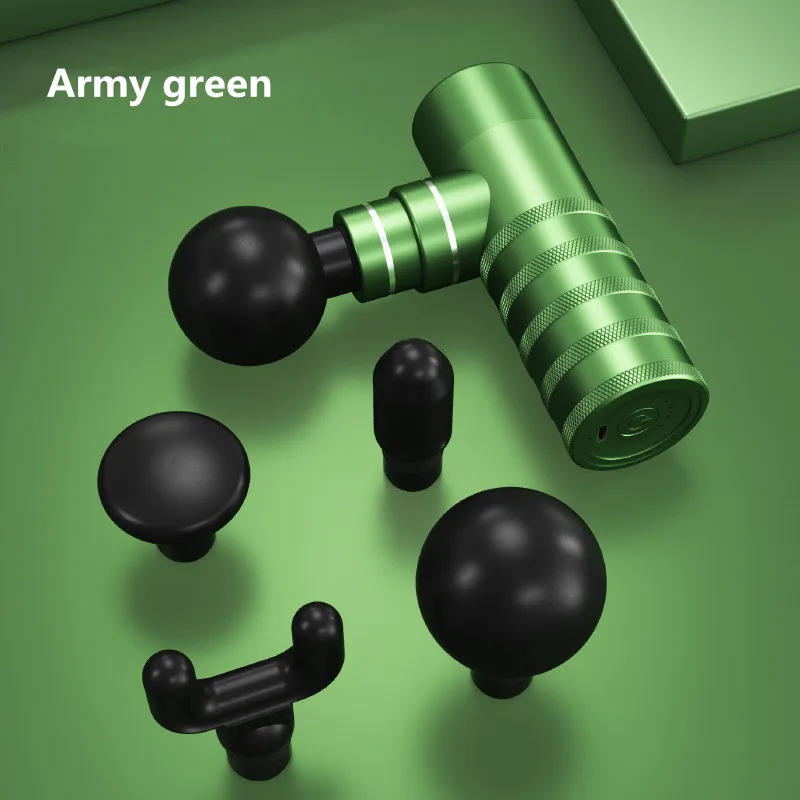 Мини массажный пистолет портативный ручной глубокий тканевый с большой емкостью