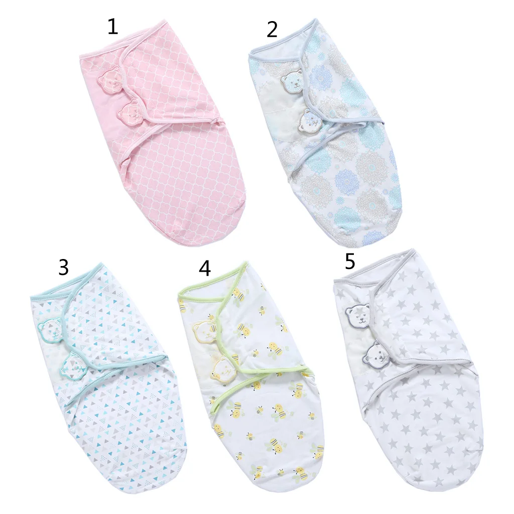 

Soft and Adjustable Cotton Infant Sleeping Bag Original Swaddle Bag Wrap Blanket for Baby 0-6 Months Unisex RXJD