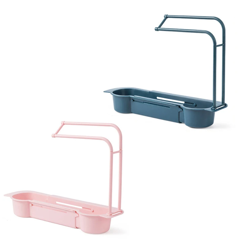 

Sink Organizer Kitchen Telescopic Sink Rack Holder multifunction Expandable Storage Drain Basket Kitchen Home Drain Rack