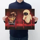 Постер из история о роботах Ретро плакат, крафт-бумага бумаги для украшения бара, картины, настенные картины