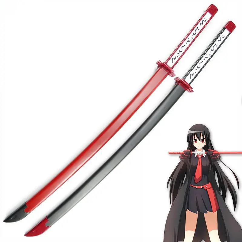 Аниме AKAME GA KILL koome деревянный меч красный или черный варианты|Реквизит для
