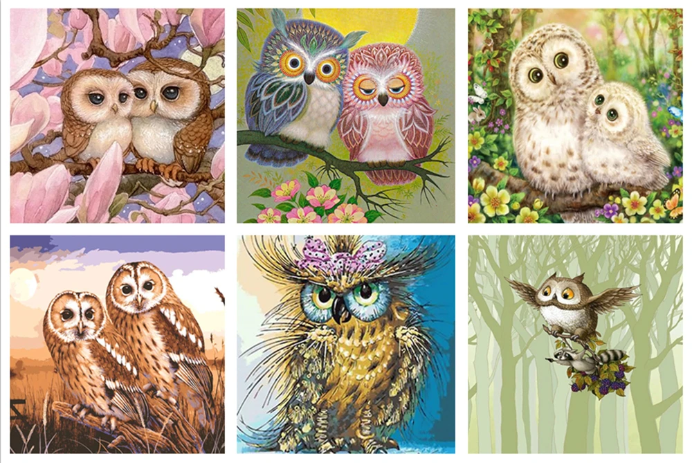 

5D DIY diamond embroidery Animal Owl diamond painting rhinestone crystal new shelves christmas decorations for home